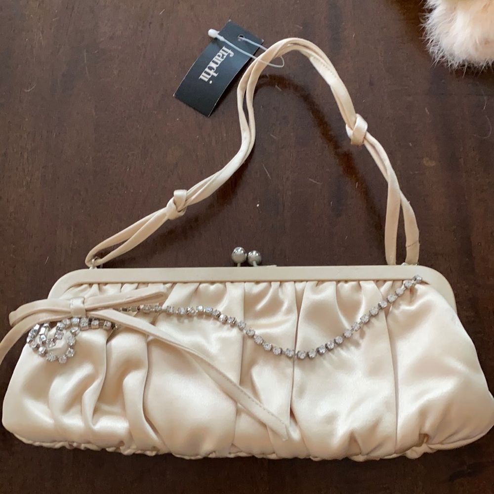 Franchi satin evening bag